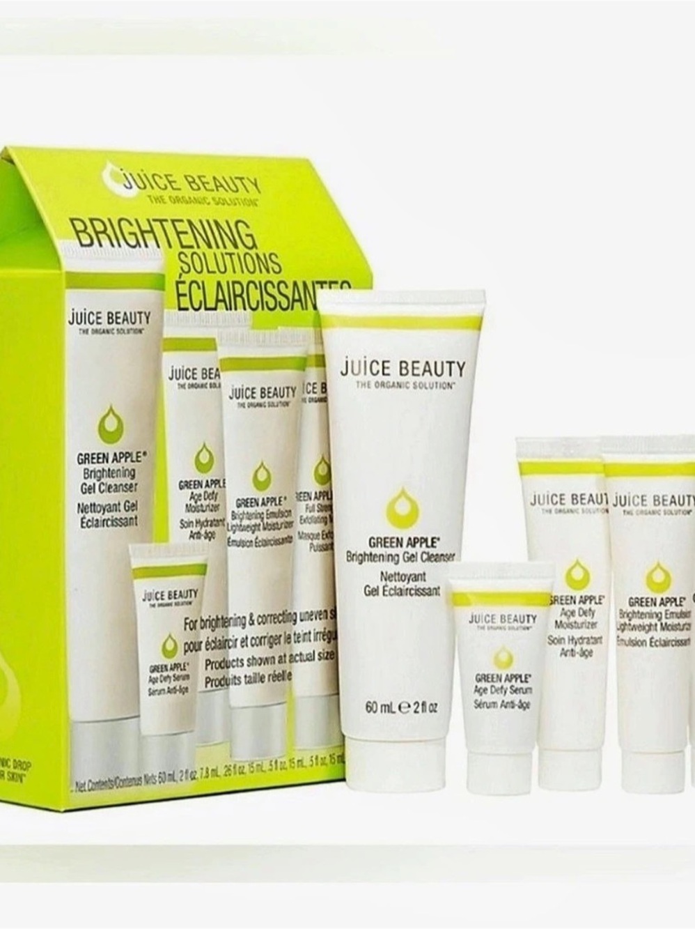 NIB Juice Beauty Green Apple Brightening Solutions Set